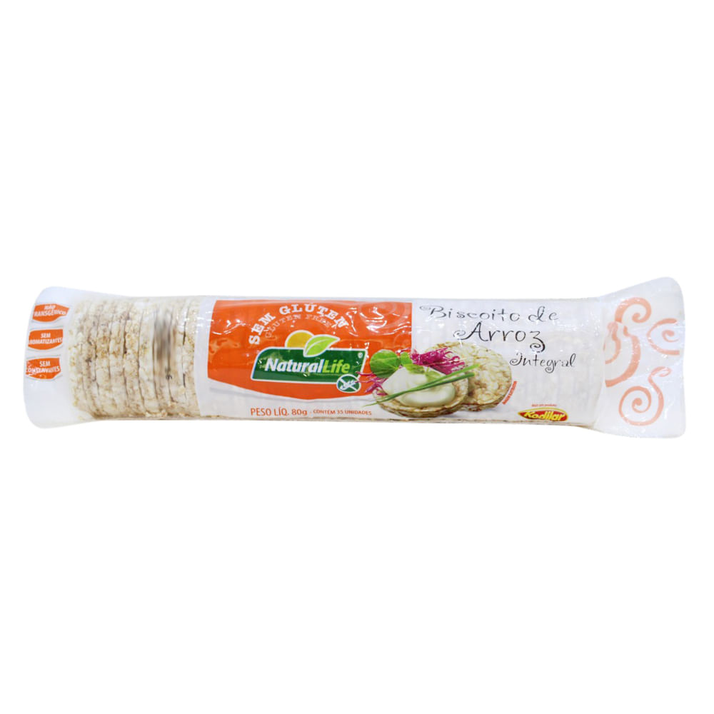 Biscoito De Arroz Natural Life BISCOITO-ARROZ-NATURAL-LIFE-80G-SEM-GLUT